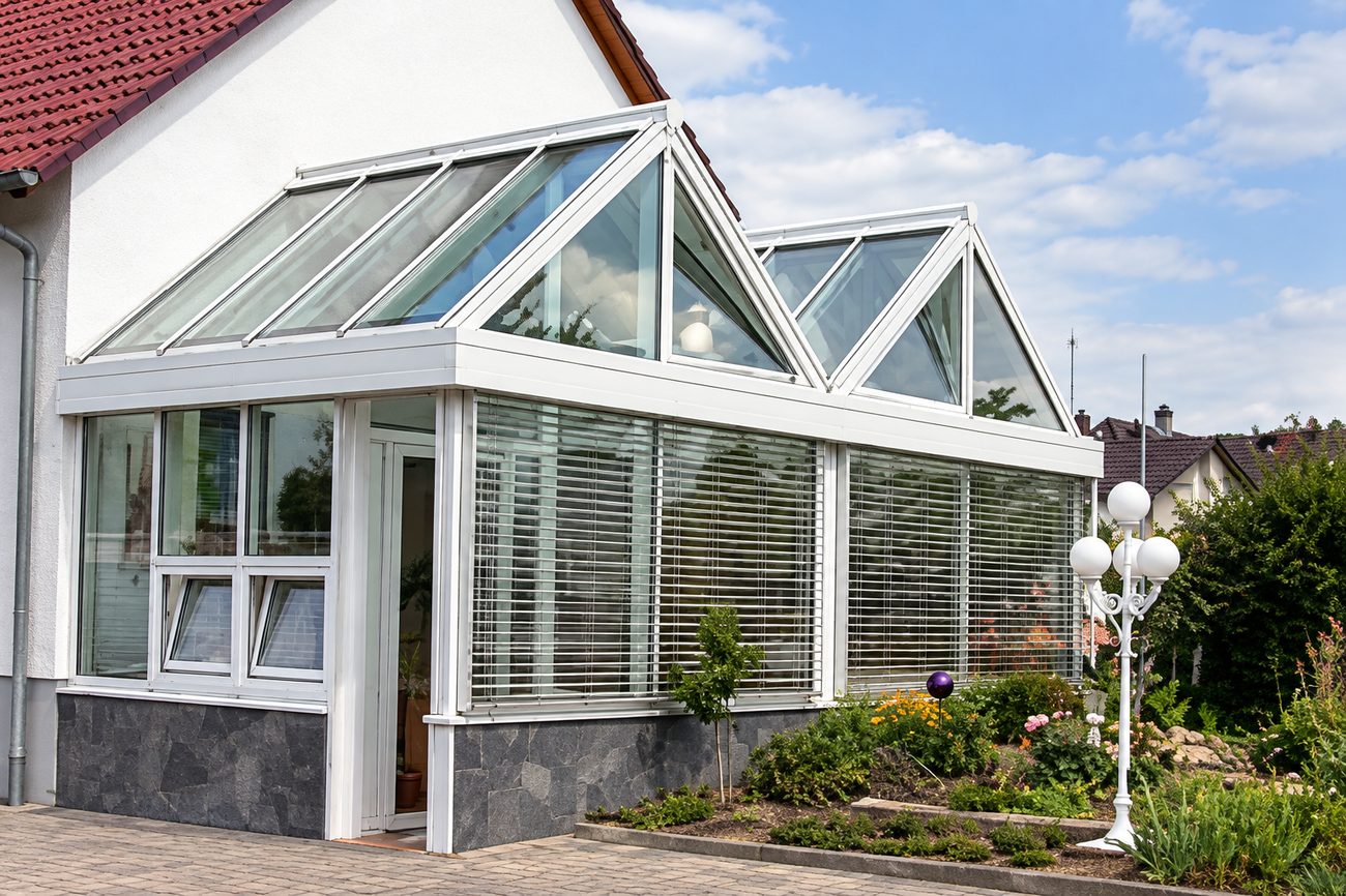 Wintergarten aus Aluminium und Glas